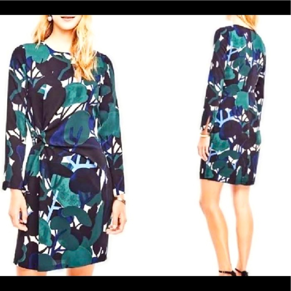 Ann Taylor Cypress Tree Print Dress Size